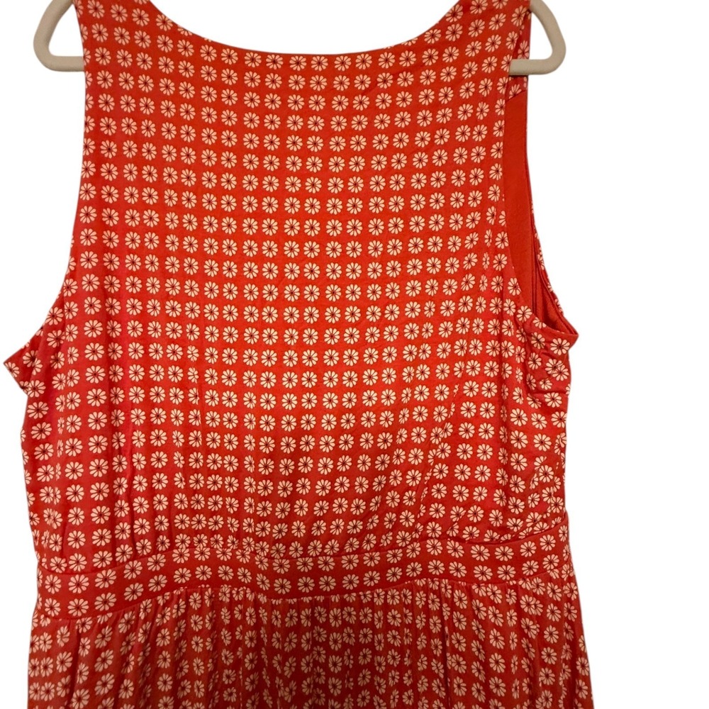 Anthropologie Brianne Womens 2X Dress Orange Sleeveless Boho Chic, Cottagecore - Picture 6 of 8